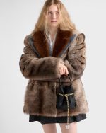 Petit Sac Noir Re-Nylon and nappa leather mini bucket bag - Image 5